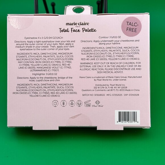 MARIE CLAIRE PARIS TOTAL FACE PALETTE - SMOKEY DELIGHT, TALC FREE - Picture 2 of 3